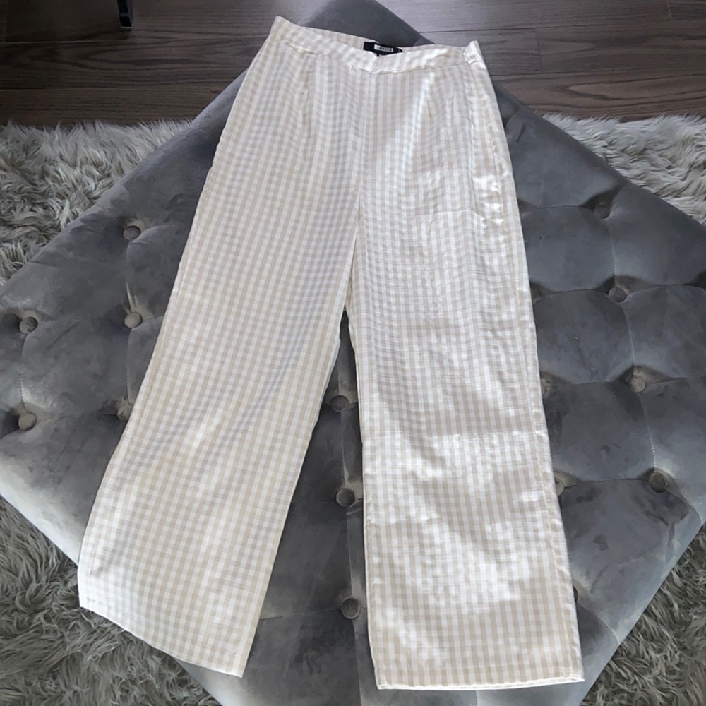 High waisted trousers